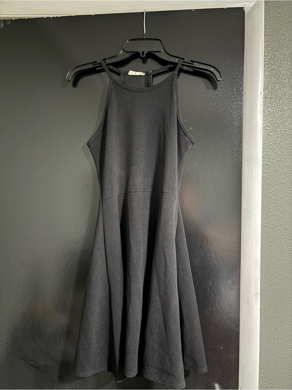 Olivia Rae Black Halter Skater Dress